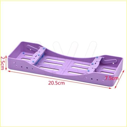 Dental Plastic Sterilization Rack Surgical Sterilization Box Dental Cassette File Burs Disinfection Tray Dentist Tools