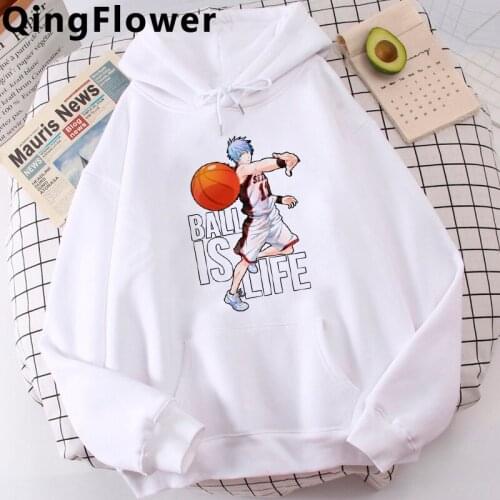 Japanese Anime Kuroko No Basket Cool Cartoon Hoodie Men Funny Manga Winter Warm Graphic Sweatshirt Hip Hop Streetwear Hoody Male