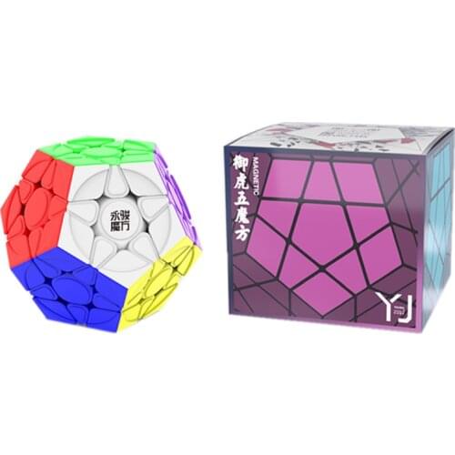 YJ V2M Magnetic magic cube 3x3x3 Megaminxeds 12 sides Puzzle Magic cube Speed cube 3x3 Cubo magico Educational game cube toys