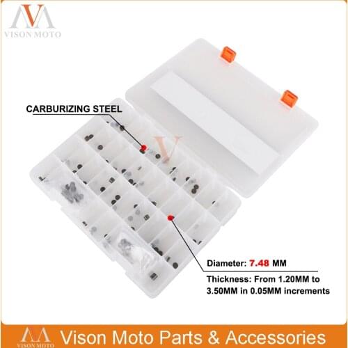 Motorcycle Part 141Pcs 7.48mm Valve Shims Kit For Honda CB600F 900F CBR1000RR 1100 600F2 F3 F4 F4I 600RR 900RR 929RE 954 CRF150R