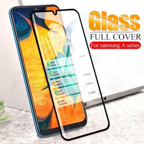 Full Tempered Glass For Samsung Galaxy A10 A20 A30 A40 A50 A60 A70 Screen Protector A80 A90 A72 A52 A32 M30 M40 Safety Glas Film