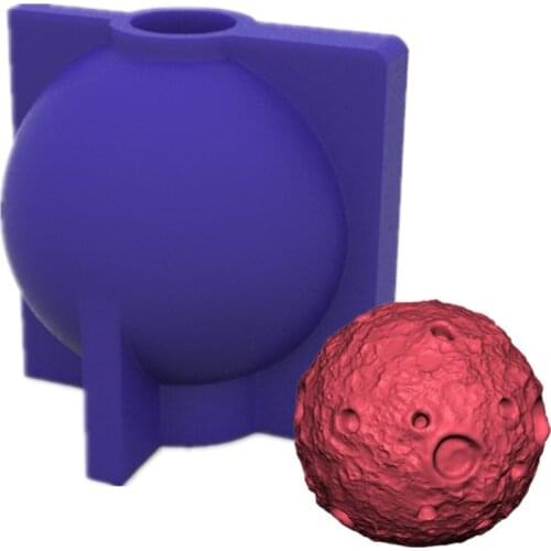 3D Moon Shape Silicone Mold Epoxy Resin DIY Decoration Making Soap