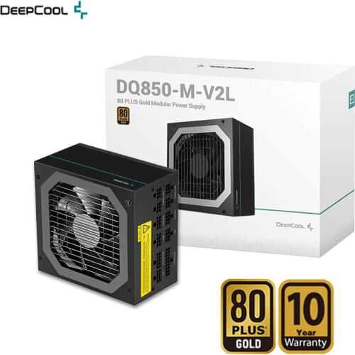 DEEPCOOL DQ850-M-V2L Rated 850W Full Modular PC Power Supply PSU 80 PLUS GOLD PFC Active Desktop Computer ATX Power 850 watt