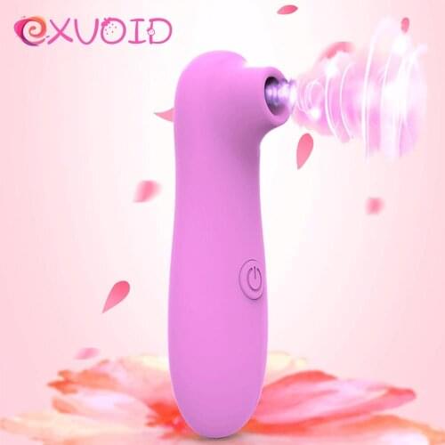 EXVOID Nipple Sucking Vibrators for Woman Breast Massager Clitoris Stimulate Tongue Sucker Vibrator Oral Sex Toys for Women
