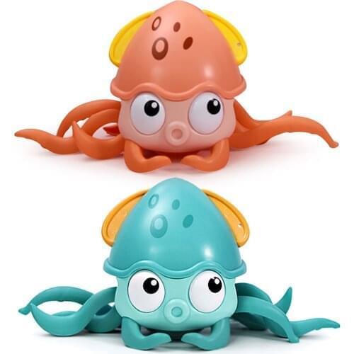 Baby Bathing Toy Kids Cute Octopus Wind-up Bath Toys Bathroom Shower Swimming Water Toys Kids Gift Home Ornaments