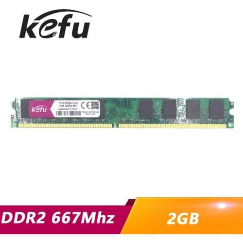 Kefu 2gb DDR2 667 667mhz PC2-5300 DIMM RAM DDR2 2GB 2G 667 mhz Memory Ram Memoria for All Motherboard Desktop Computer PC
