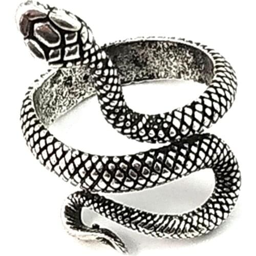 Fashion Snake Rings Men Fashion Punk Rock Finger Jewelry High Quality Heavy Metal Alloy Party Trendy Jewelry Accessories