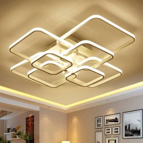 Fashion LED Ceiling lamp For Living Room Light Bedroom Dining room Square Ceiling Chandelier Lighting Luminaire