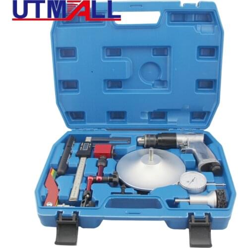 Comprehensive Brake Maintenance Tool Set With Brake Pad Thickness Gauge Brake Fluid Tester Angle Grinder Rust Removal Tool