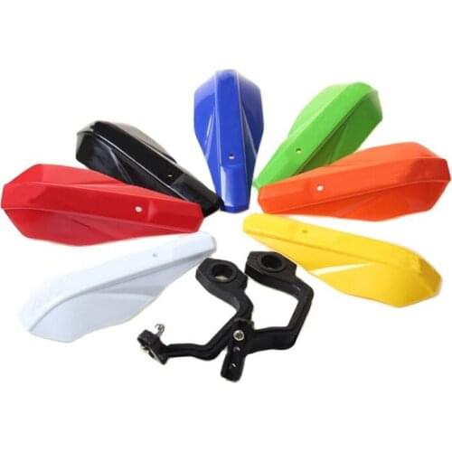 Green Plastic Handle bar Brush Hand Guards Handguard Protector Protection Dirt Bike Street Bike Motorcycle Motocross ATV