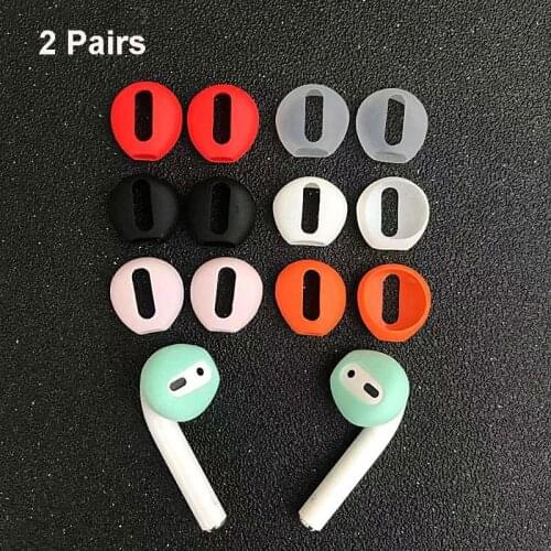2pairs/4pcs Dustproof Cover For AirPods Bluetooth Earphone No-pain Soft Silicone Replacement Protector Ear pads For Headphone