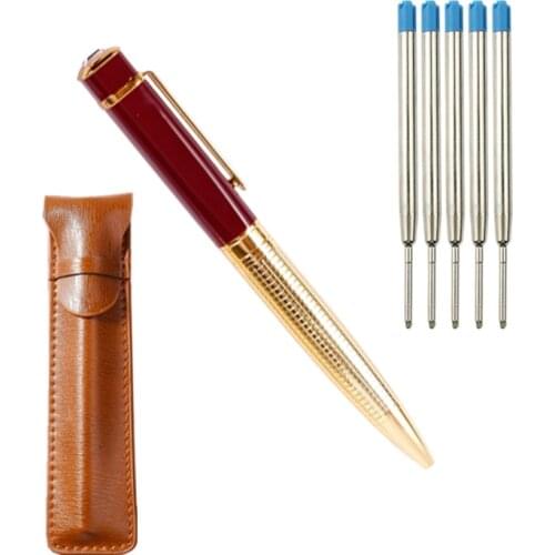 Luxury Ballpoint diamond Rollerball Gel Pens Set For Writing Black & Blue Ink Gifts Office Stationery