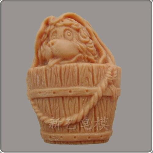 Shar Pei Dog Design Silicone Soap Molds Food Grade Chocolate Fondant Molds Decorating Cake Mold