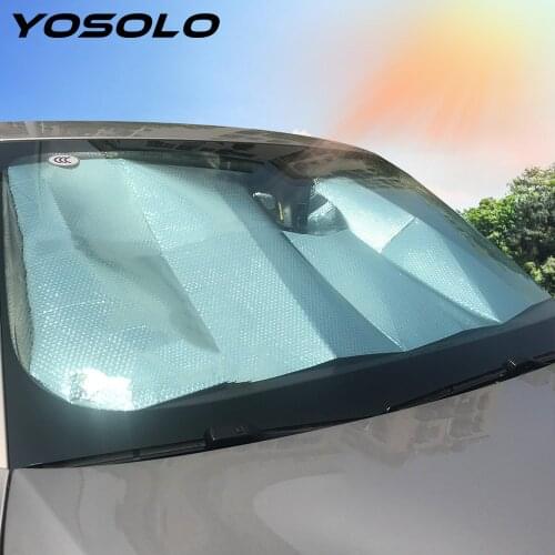 Front Window Car Sun Shade Cover Sun Block Cover Universal For SUV Sedan Hatchback Folding Window Film Anti-UV Car Window Shade