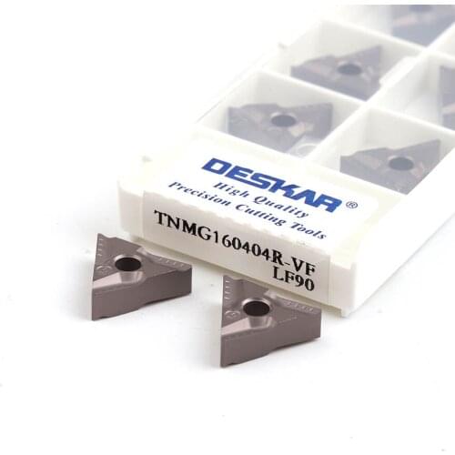 TNMG160404R-VF TNMG160408R-VF LF90 100% original CNC Carbide inserts Cermet material Turning inserts Suitable for steel cutting