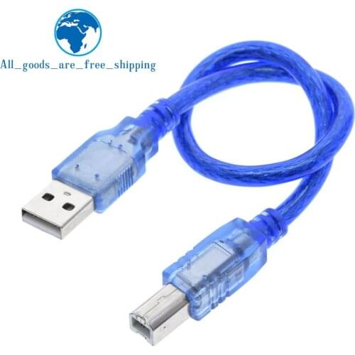 TZT 30cm USB Cable UNO R3 / Mega 2560 R3/ ADK USB-A to USB-B for arduino