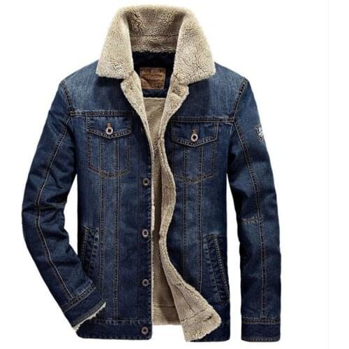 Winter Thicken Denim Jacket Men Oversized Loose Outwear Fashion Brand Clothing Streetwear Coat Vintage Casual Windproof Jackets