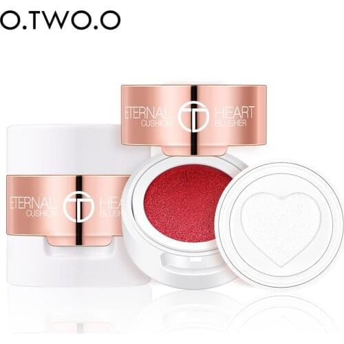 Heart-shaped Air Cushion Blush Naked Makeup Moisturizes and Brightens Skin Natural Beautifies and Temperamental Blush Powder Rou