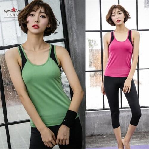 Women Yoga Vest Tops Fitness Sleeveless Tank Top Gym Running Tights Sportswear Quick Dry Breathable Female Yoga Shirts