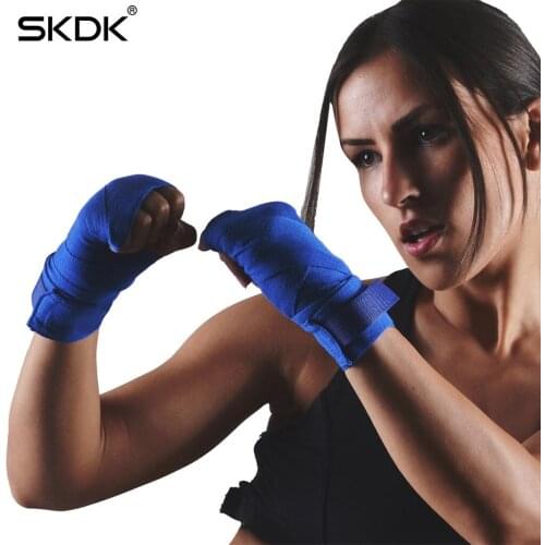 Mma Hand Wraps-skdk 1 Pair Of Elastic Mexican Professional Boxing Muay Thai Adult Boxing Protectors From Injury Hand Wraps