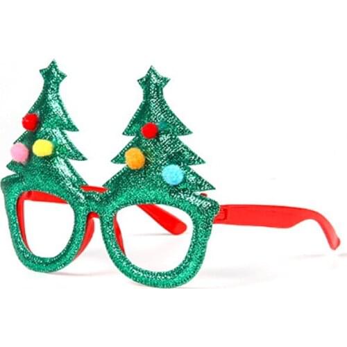 1pc Cute Christmas Glasses Frame For Childrens Decoration Party Dress Up Gifts Random Color