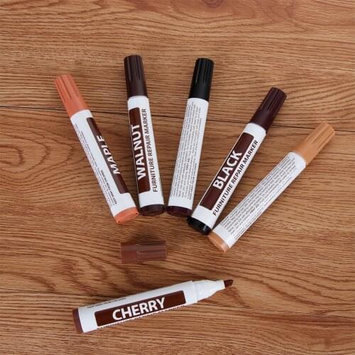 1Pc Wood Repair Pen Furniture Paint Floor Repair Floor Wax Crayon Damaged Scratch Patch Paint Pen Wood Composite Repair Material
