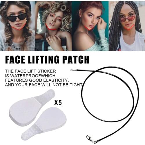 10x Face Lifting Patch Refill Tapes V-line Kit for Woman, Neck Chin Lift Tapes