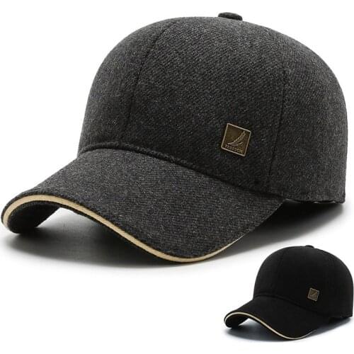 2021 New Winter Dome Personality Woolen Thickened Warmth Fashion Trend Baseball Cap Outdoor Riding Baseball Cap