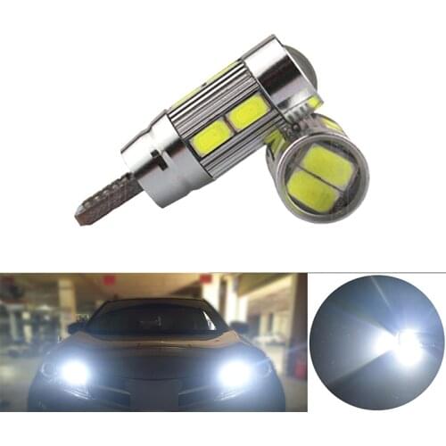 2x W5W T10 LED Canbus No error 12V 6000K 5630 10 SMD Car 5W5 LED Bulb Clearance Wedge Side Turn Singal Light Super Bright White