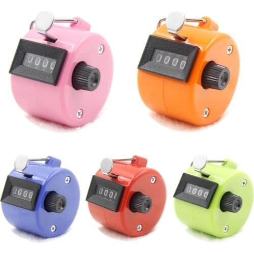 Mini 4 Digit Hand Tally Counter Mechanical Digital Manual Counting Tally Finger Clicker for Sports Golf Training count 40%off