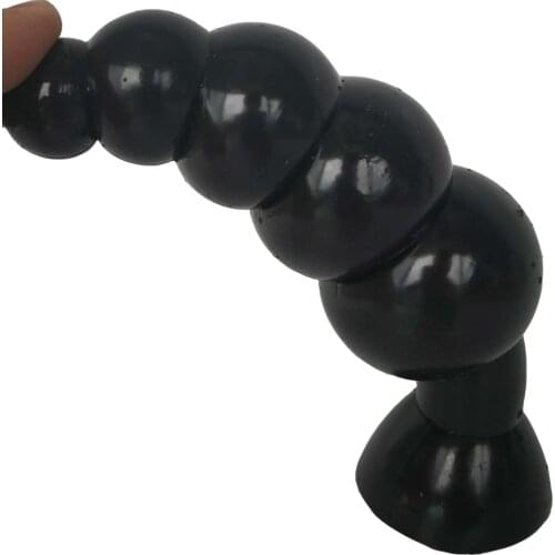 AMABOOM 19*5CM Super Huge Big Anal Plug Anal Toys long Butt Plug Booty Beads balls Suction cup Soft Sex Toys for Men and Women
