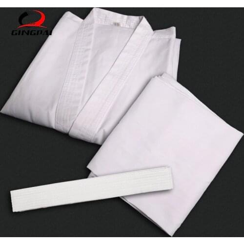 White colla Taekwondo Uniform Traditional white suite for kids adult student Tae kwon do dobok WTF approve V-Neck Uniforms