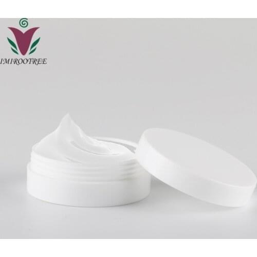 Free shipping 50pcs/lot 1oz 30ml Empty Plastic PP White Concave Bottom makeup cosmetic Jar Container Bottle Pot 30g