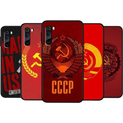 Popolar Soviet Union USSR Grunge Flag Smartphone Case For Xiaomi Redmi 4X 7A 5 Plus 6 6A 7 8 8A 9 Note 4 8 T 9 Pro Fundas