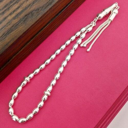 925 Sterling Silver Rosary with Barley Cutting