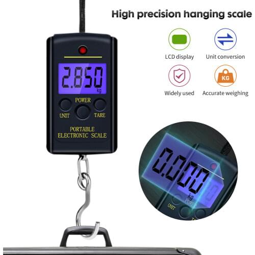40Kg 10G Portable Electronic Digital Hanging Household Pocket Scales 20%off