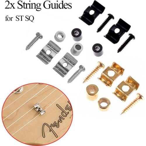 2Pcs Electric Guitar Roller String Trees Retainers Mounting Guitar Tree Guide With Screw Musical Instrument Parts Accessories