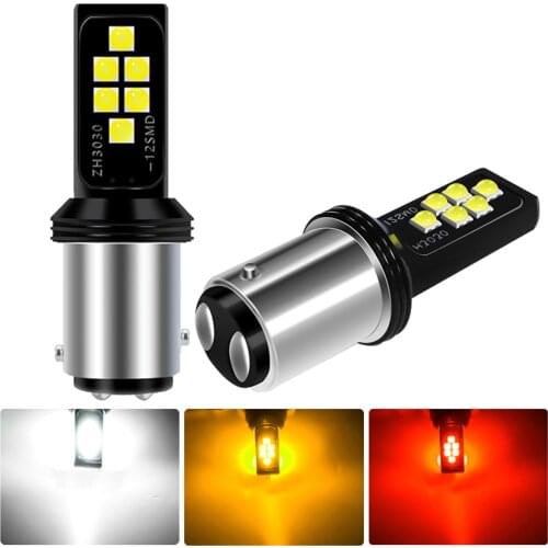 2x LED BAY15D 1157 1156 BA15S Canbus Car Reverse Lights for Toyota Tacoma Tundra Camry Corolla Highlander Camry Fortuner Supra