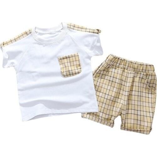 New Summer Baby Girl Clothes Suit Children Boys Cotton Casual T-Shirt Shorts 2Pcs/Sets Toddler Fashion Clothing Kids Tracksuits
