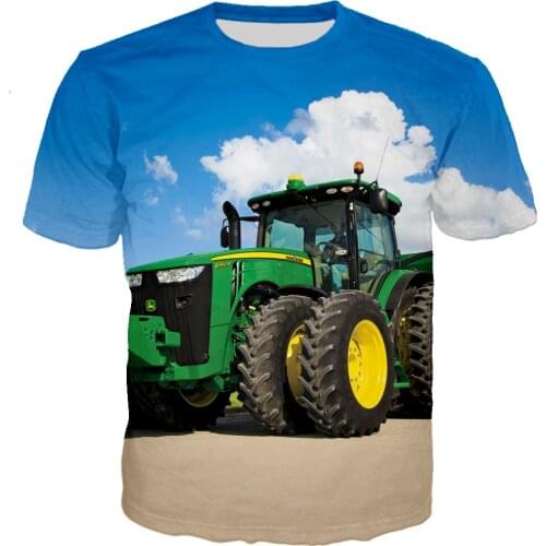 New fashion 3d printing 3d new tractor car t mens shirt hip hop ropa hombre casual streetwear boy t shirt man tops mens clothe