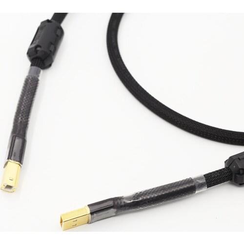 1Pieces Hi-End OFC USB audio cable data USB cable DAC USB hifi cable A-B usb cable