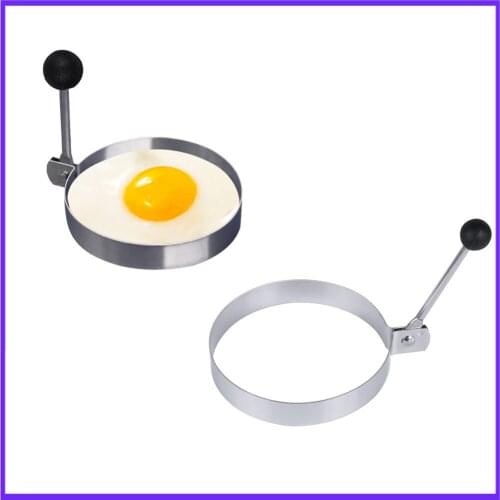 Baking tools circle round stainless steel omelette device hamburger omelette device Round Shape Cooking Fried Egg Pancake Ring