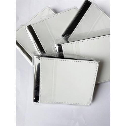 Blank wallet Sublimation print PU leather Wallet for man with card slot 5 pieces / lot