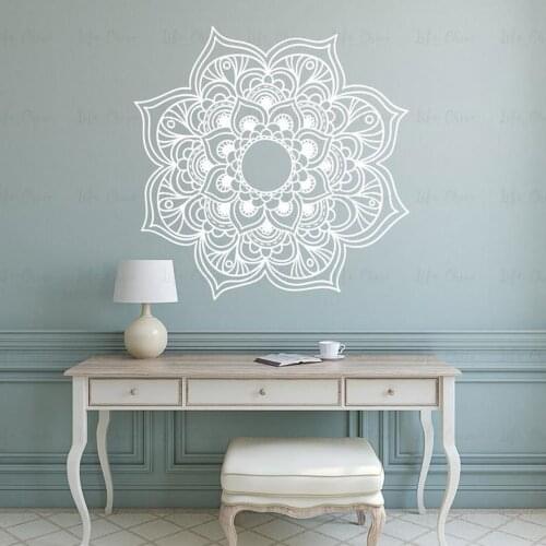 Mandala Wall Sticker Self-adhesive Decal for Car Meditation Room Decor Flower Home Decoration Accessories For Living Room