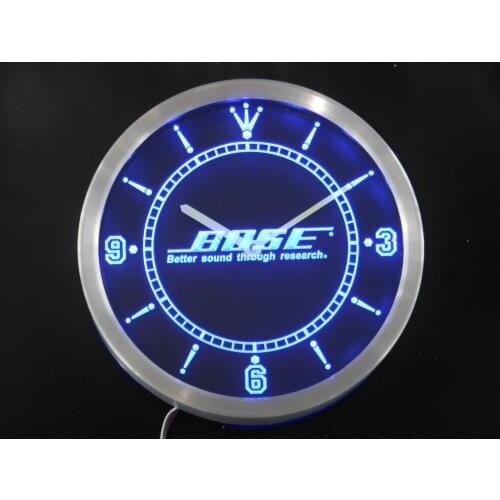 Nc0429 Theater Systems Speakers Neon Light Signs LED Wall Clock