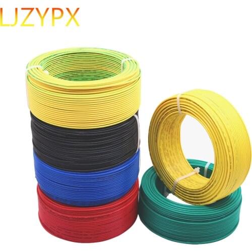 20/19/18/16/14/12/10/8 AWG Single Core Wires Electric Hard Copper Cable PVC Insulated Electrical Wiring 0.5-10mm2 Building Cord