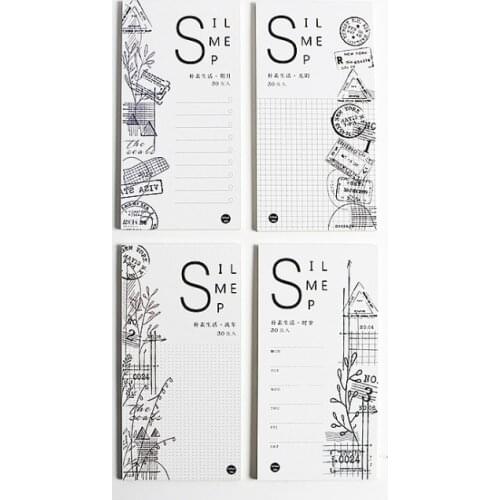 Simple life note pad memo pad(1pack=30pieces)