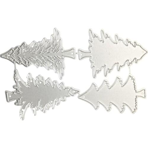 Christmas Trees Metal Cutting Dies Stencil DIY Scrapbooking Album Paper Card Template Mold Embossing Decoration
