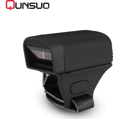 Hot Mini Wearable Bluetooth Barcode Scanner Finger Ring QR Code Reader