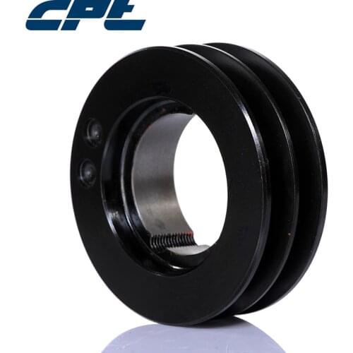 CPT double groove standard v groove pulley, for SPB belt, 80mm pitch diameter, statically balanced pulley SPB80-02-1108